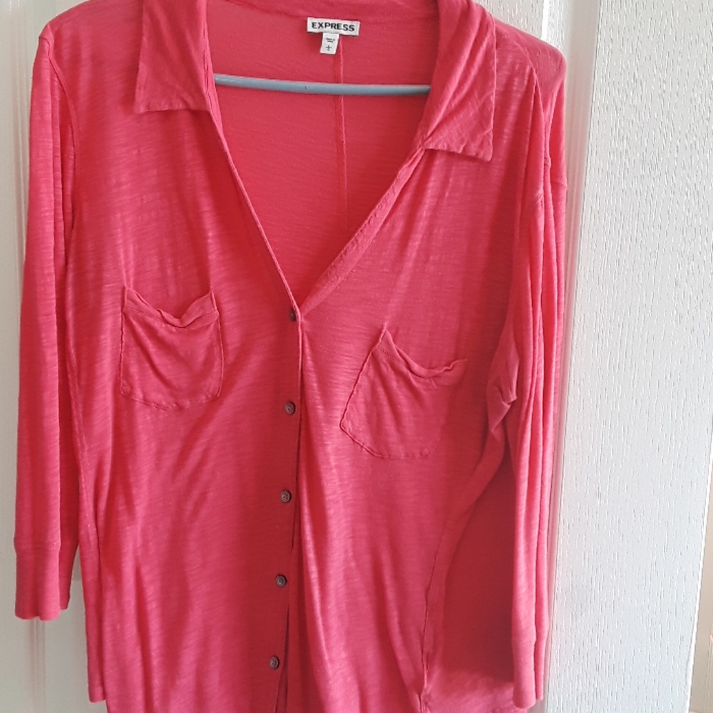 💕Y2K CUTE VINTAGE 💕Express pink long sleeve top
